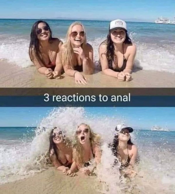 wrong hole love - 3 reactions to anal