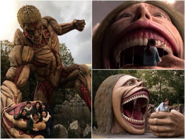 attack on titan theme park