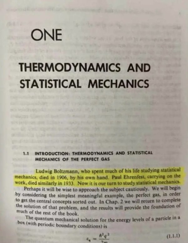 thermodynamics and statistical mechanics - One Thermodynamics And Statistical Mechanics 1.1 Introduction Thermodynamics And Statistical Mechanics Of The Perfect Gas Ludwig Boltzmann, who spent much of his life studying statistical mechanics, died in 1906,