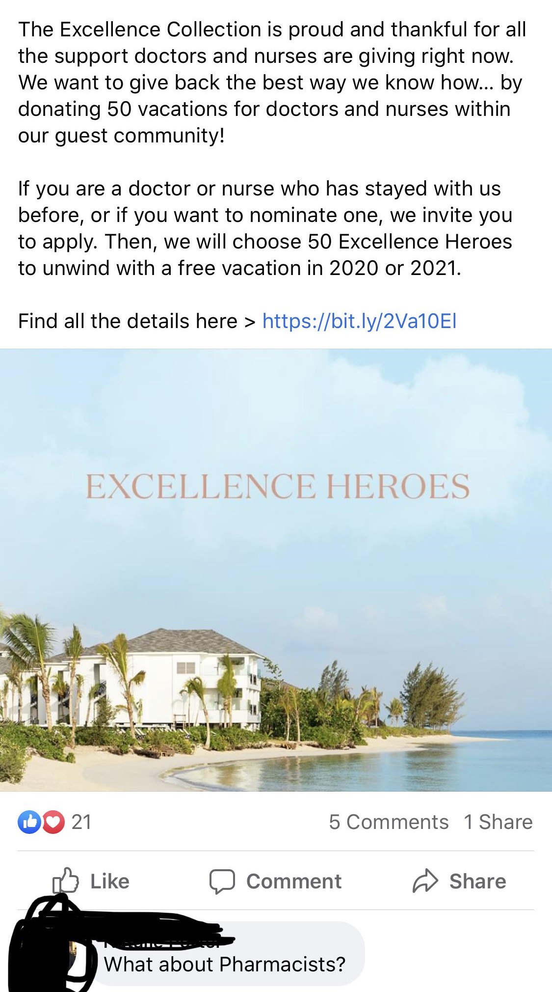 water resources - The Excellence Collection is proud and thankful for all the support doctors and nurses are giving right now. We want to give back the best way we know how... by donating 50 vacations for doctors and nurses within our guest community! If 