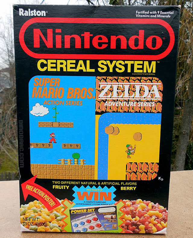 nintendo cereal - Au Ralston Fortified with 9 Essential Vitamins and Minerals Nintendo Cereal System bra Sacetenco Cereal Action Series Ture Series Dinodrac.Com Etetehete Rubu El Telesers Two Different Natural & Artificial Flavors Fruity Berry Instantly F