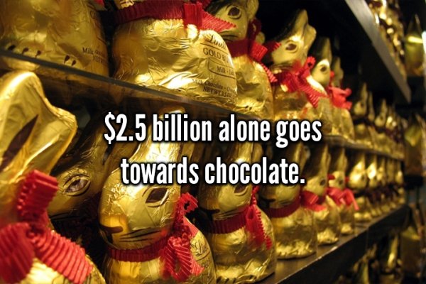 $2.5 billion alone goes towards chocolate.