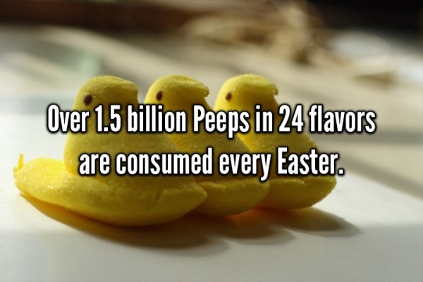 andy warhol citat - Over 1.5 billion Peeps in 24 flavors are consumed every Easter.