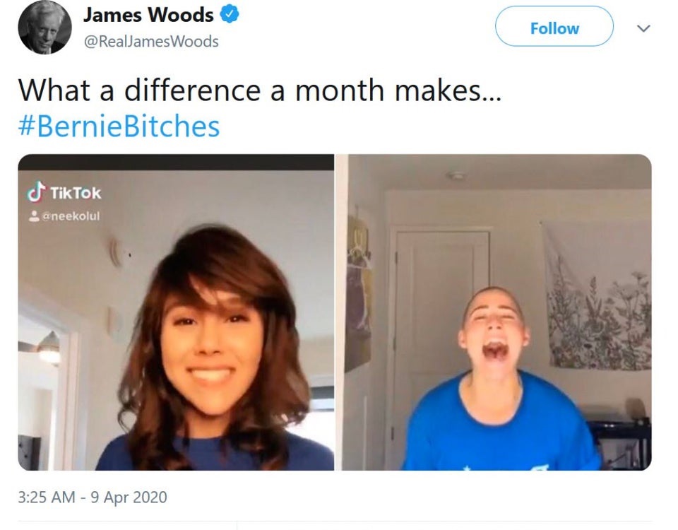 video - James Woods What a difference a month makes... TikTok aneekolul