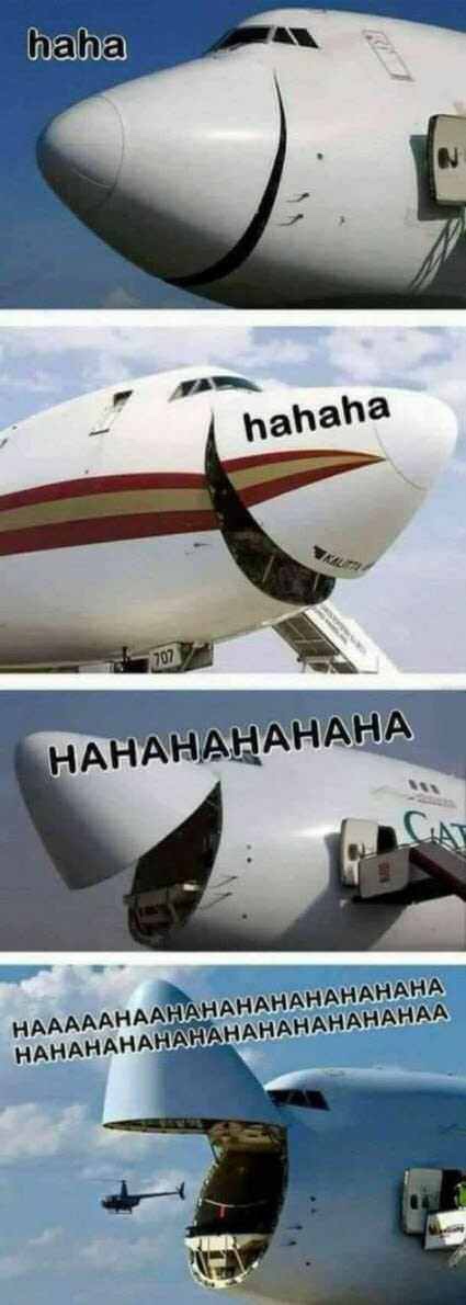 plane laughing meme