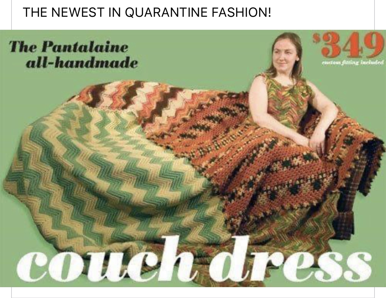 couch dress - The Newest In Quarantine Fashion! So 49 The Pantalaine allhandmade musu gitting incluind couch dress