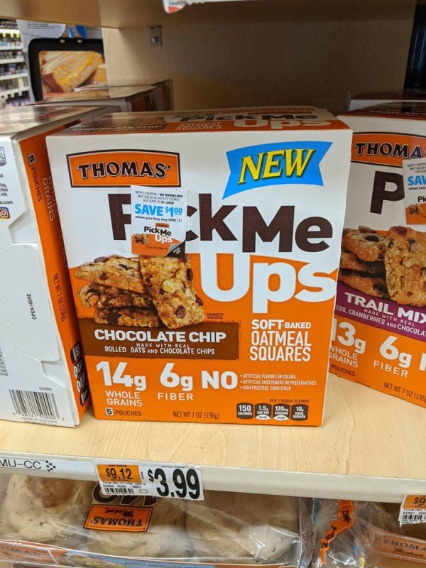 snack - Thoma 5 Pouches Thomas New Sal Save $100 Pick Me Ops FkMe Ups Open Here Nella Trail Mix Eos, Cranberries And Chocola Aol With Nealou Chocolate Chip Rolled Oats And Chocolate Chips SoftBaked Oatmeal Squares ga Brains Pouches Fiber 149 69 No Filflav