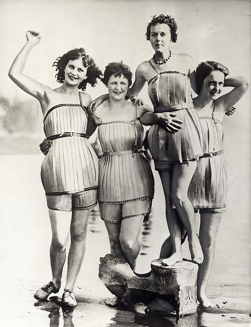 wooden bathing suits