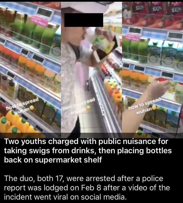 singapore covid 19 supermarket - 100 100 ood how to spread wunan how to spread wuhan Two youths charged with public nuisance for taking swigs from drinks, then placing bottles back on supermarket shelf The duo, both 17, were arrested after a police report