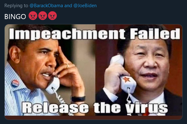 photo caption - and Bingo Impeachment Failed Release the virus