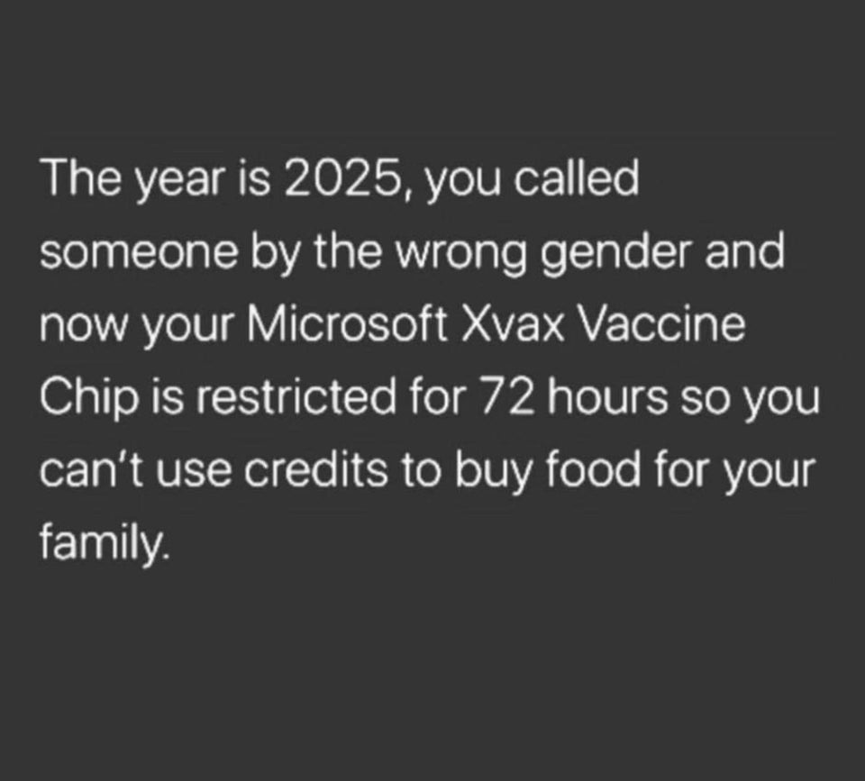 being single doesn t necessarily mean you re available - The year is 2025, you called someone by the wrong gender and now your Microsoft Xvax Vaccine Chip is restricted for 72 hours so you can't use credits to buy food for your family.