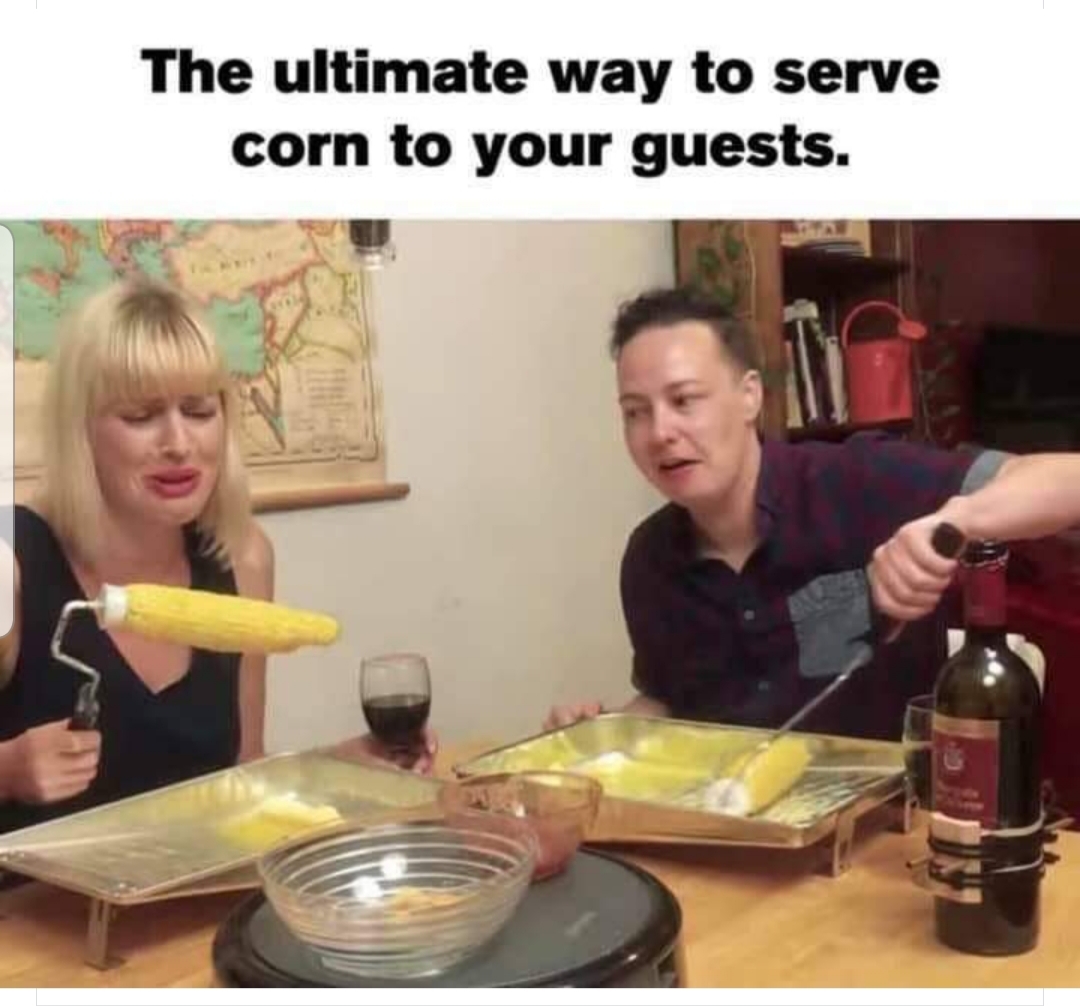 ultimate way to serve corn to your guests - The ultimate way to serve corn to your guests.