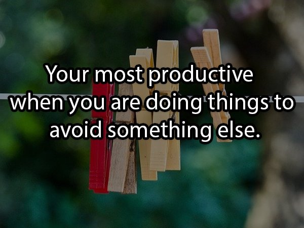 mcarthurglen group - Your most productive when you are doing things to avoid something else.
