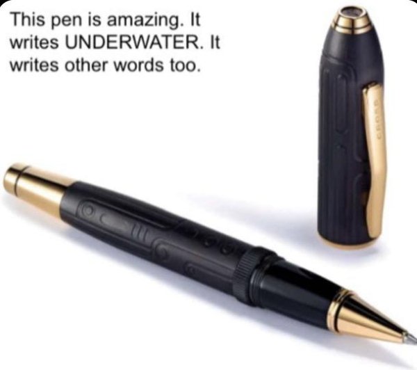 cross fonderie 47 - This pen is amazing. It writes Underwater. It writes other words too.
