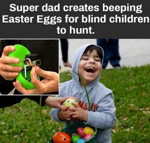 bomb has been planted meme - Super dad creates beeping Easter Eggs for blind children to hunt.