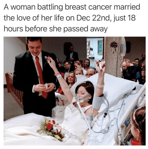 wedding heather lindsey - A woman battling breast cancer married the love of her life on Dec 22nd, just 18 hours before she passed away