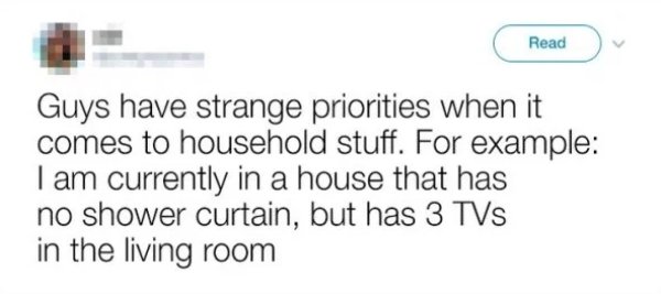 nsa tweet pizzagate - Read Guys have strange priorities when it comes to household stuff. For example I am currently in a house that has no shower curtain, but has 3 TVs in the living room