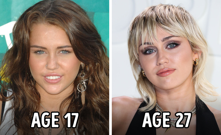 miley cyrus - Age 17 Age 27