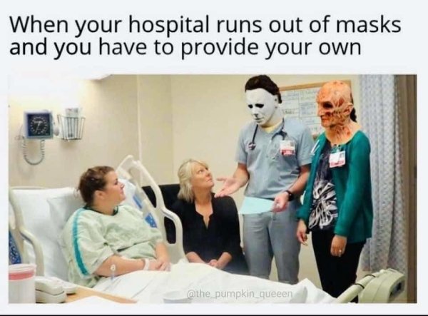 conversation - When your hospital runs out of masks and you have to provide your own