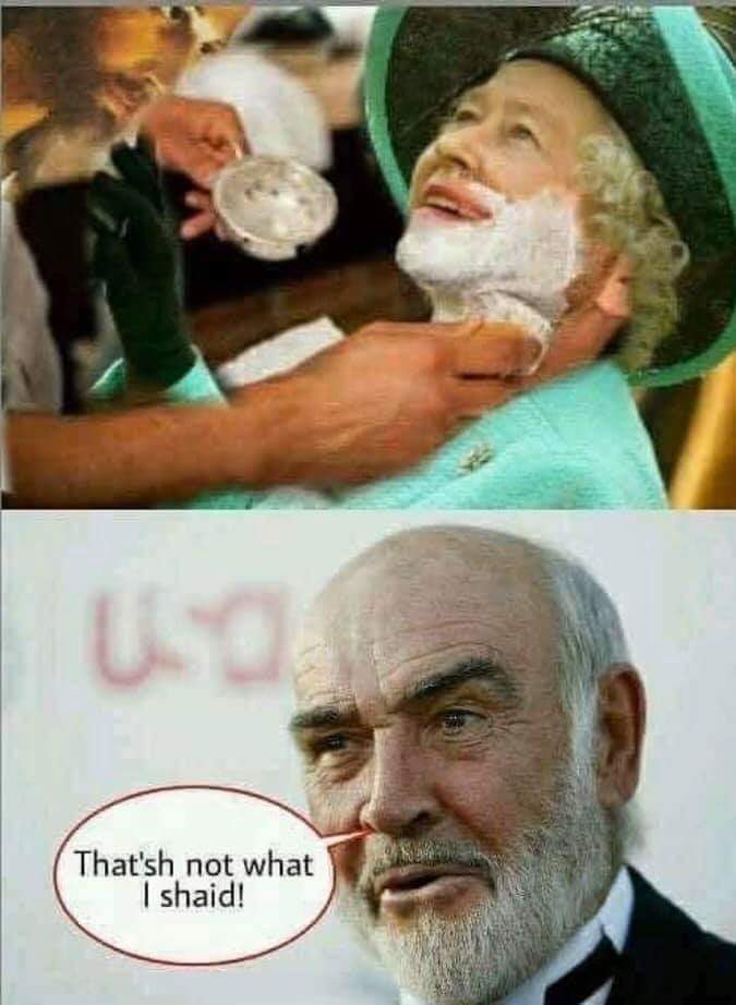 funny pics and memes - god shave the queen - That'sh not what I shaid!