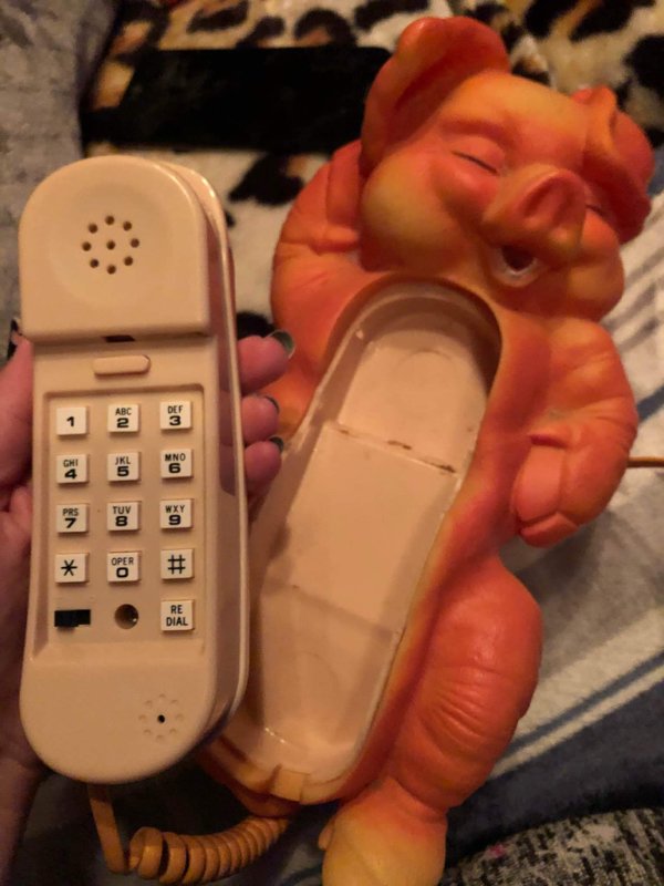 creepy pig telephone