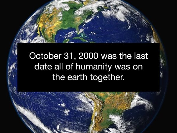 was the last date all of humanity was on the earth together.