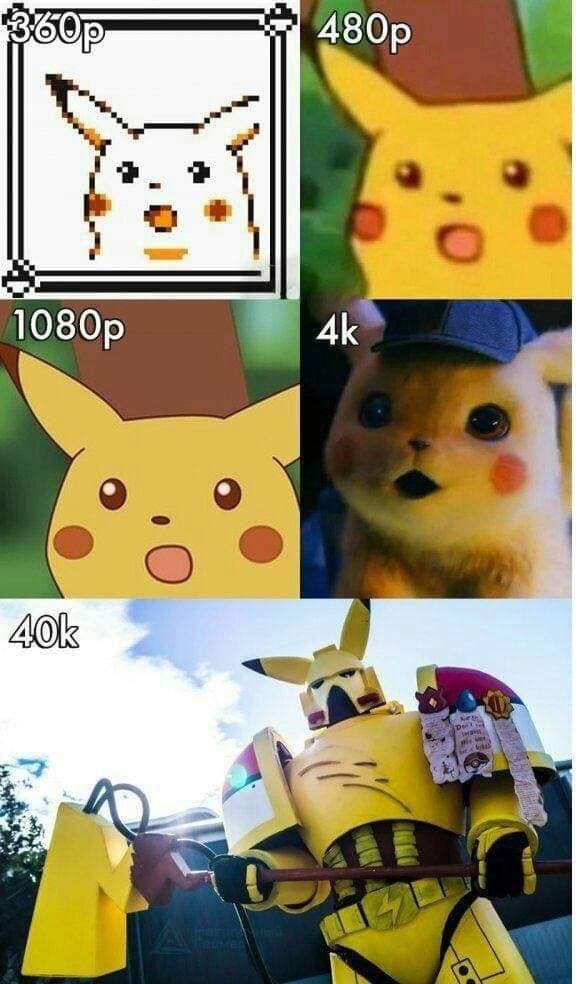 pikachu meme 40k - 360P 480p 1080p 40k