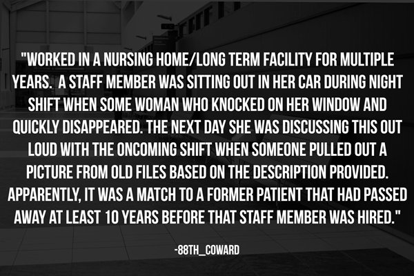 15 Hospital Workers Share Their Paranormal Experiences.