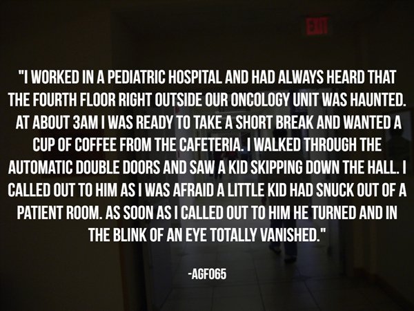 15 Hospital Workers Share Their Paranormal Experiences.