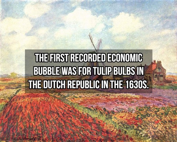 monet paintings - The First Recorded Economic Bubble Was For Tulip Bulbs In The Dutch Republic In The 1630S.