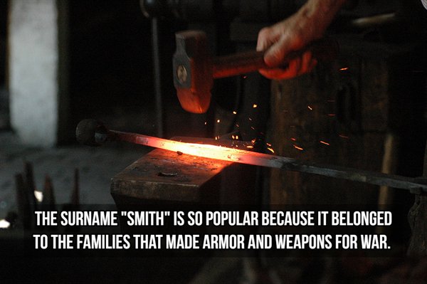 liquid iron in sword mold - The Surname "Smith" Is So Popular Because It Belonged To The Families That Made Armor And Weapons For War.