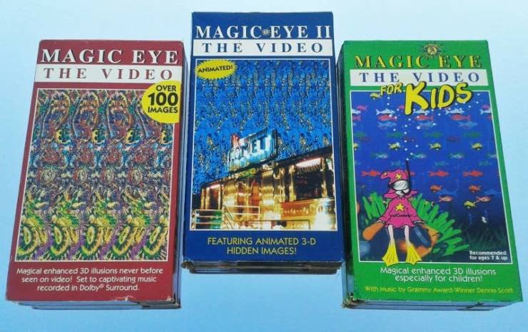 Magic Eye Ii The Video Magic Eye The Video Over 100 Images Animated Magic Eye The Video For Kids Sonovan Featuring Animated 3D Hidden Images! Recommended for ages 18 u Magical enhanced 3D illusions never before seen on video! Set to captivating music…