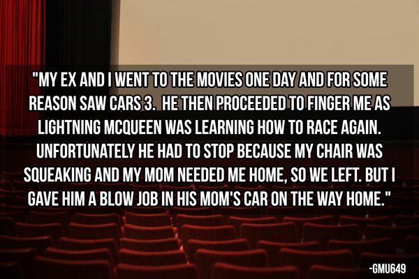 army firefighter - "My Ex And I Went To The Movies One Day And For Some Reason Saw Cars 3. He Then Proceeded To Finger Me As Lightning Mcqueen Was Learning How To Race Again. Unfortunately He Had To Stop Because My Chair Was Squeaking And My Mom Needed Me
