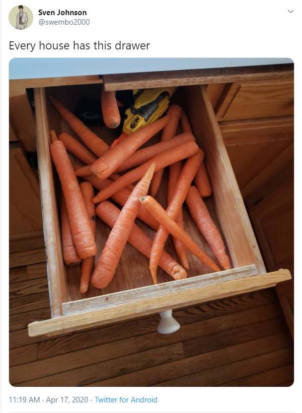 carrot - Sven Johnson Every house has this drawer Twitter for Android