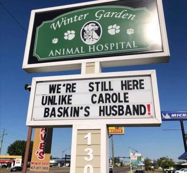 more snow sign - Vinter Garden Winter Animal Hospital Were Still Here Un Carole Baskin'S Husband! Michi S Motive Mower Shop 4071773900