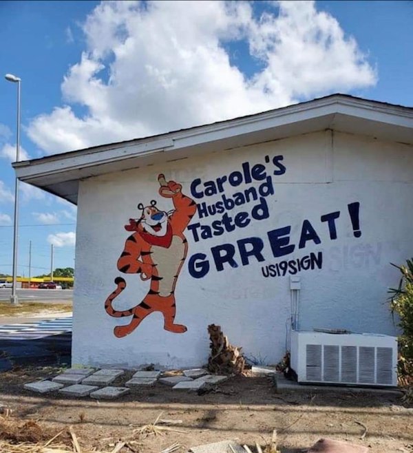 tony the tiger dunks - Carole's Husband Tasted Grreat USI9SIGN