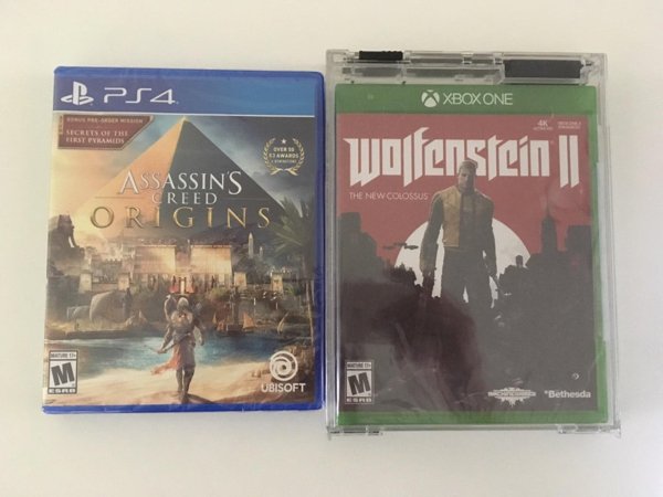 Xbox One Wolfenstein Assassin'S Origins Creed The New Colossus Ubisoft "Bethesda