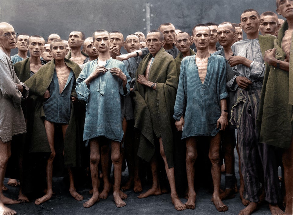 concentration camps colorized