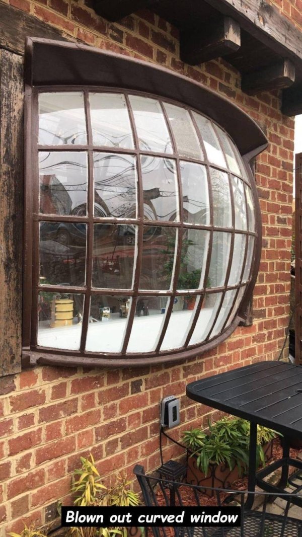 iron - Blown out curved window Od