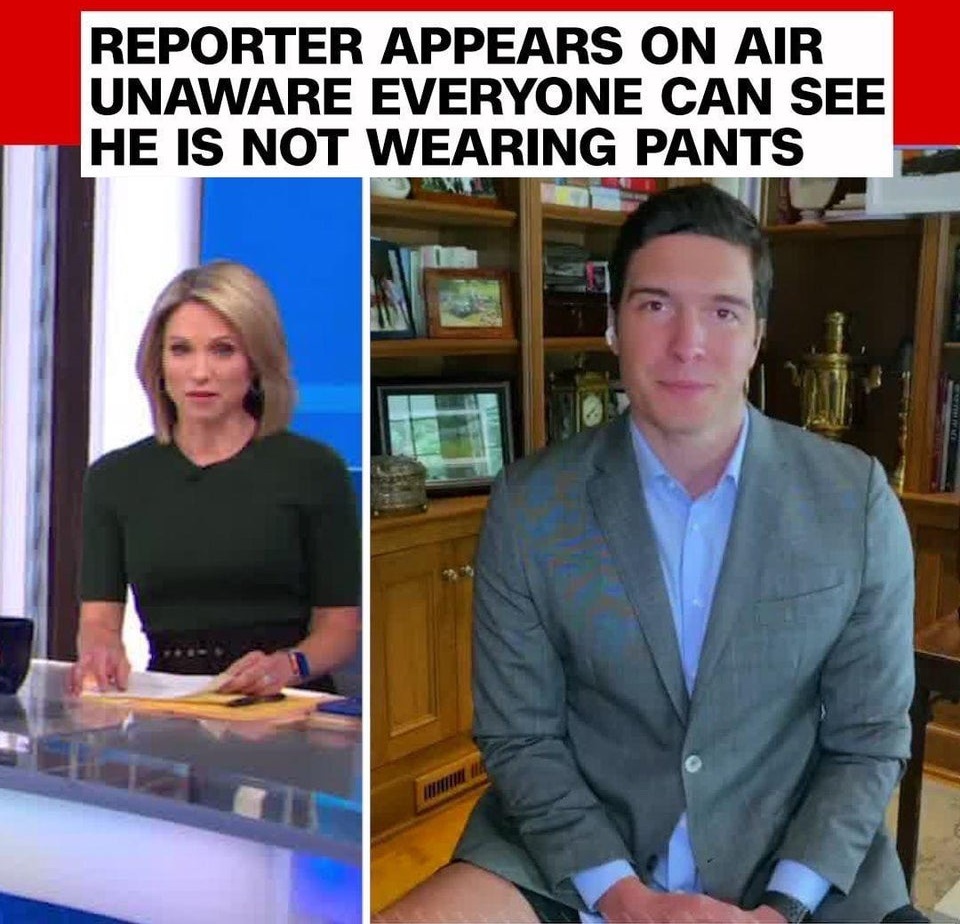 gma will reeve pants - Reporter Appears On Air Unaware Everyone Can See He Is Not Wearing Pants