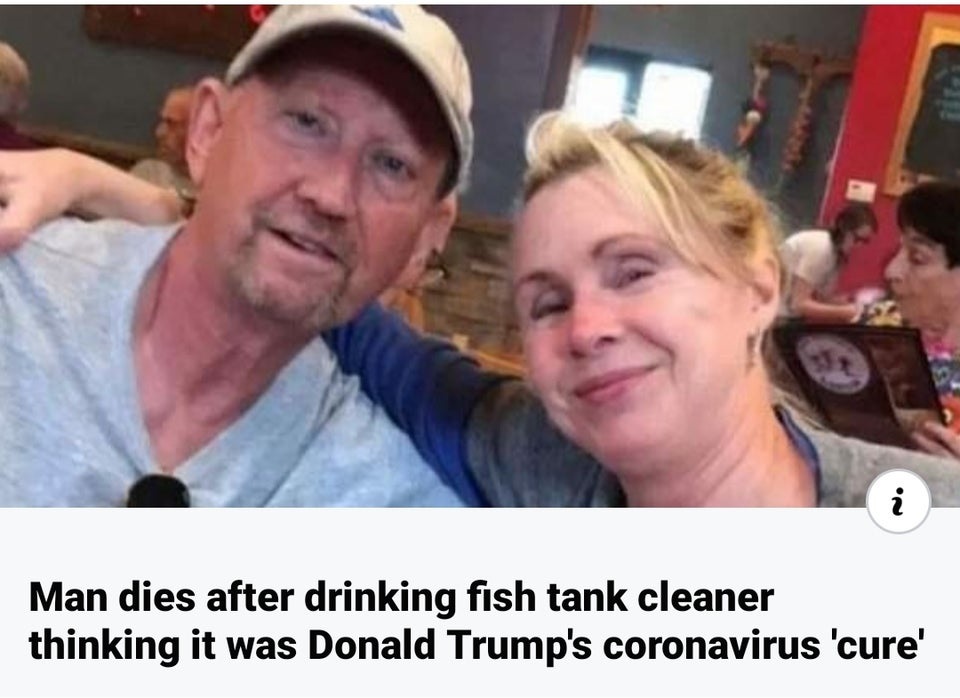 gary lenius - i Man dies after drinking fish tank cleaner thinking it was Donald Trump's coronavirus 'cure'