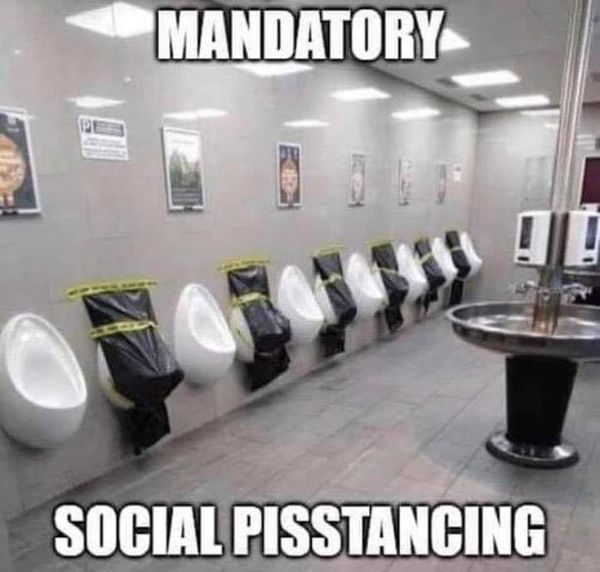 social pisstancing - Mandatory Social Pisstancing