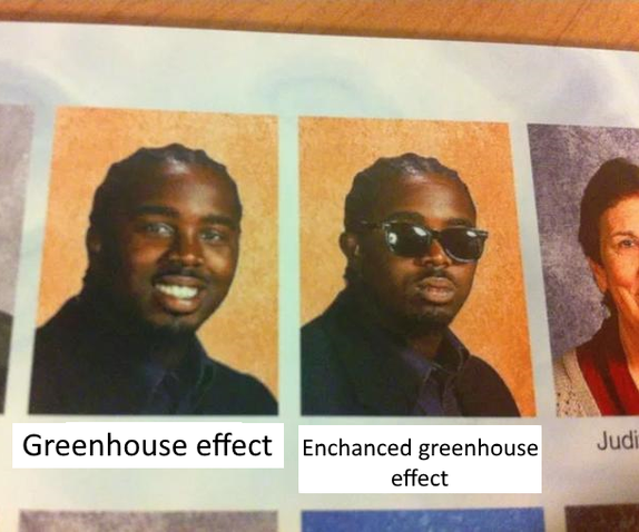 daniel the cooler daniel meme - Judi Greenhouse effect Enchanced greenhouse effect