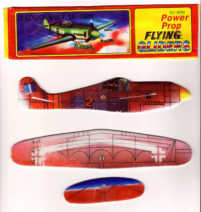 styrofoam planes - Eocke Wulf Ta 152H FlyWith Power Prop Flying Gleders