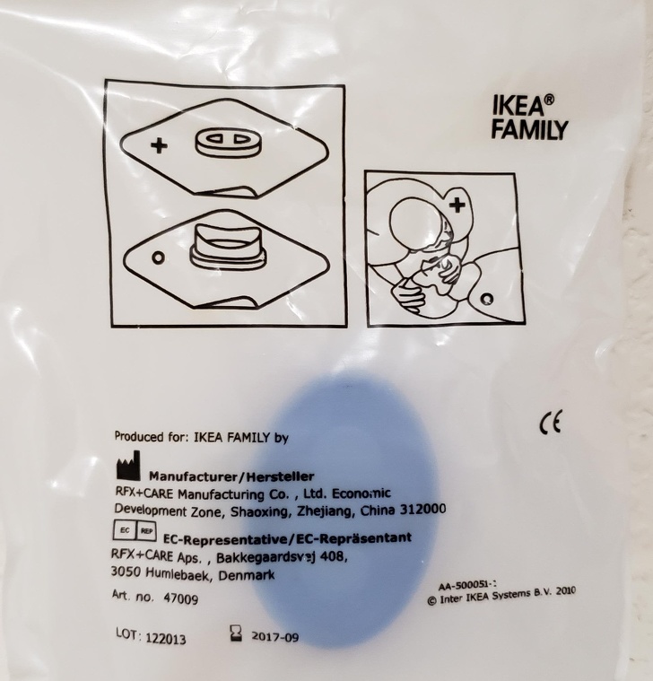 paper - Ikea Family Produced for Ikea Family by ManufacturerHersteller RfxCare Manufacturing Co., Ltd. Economic Development Zone, Shaoxing, Zhejiang, China 312000 EcRepresentativeEcReprsentant RfxCare Aps., Bakkegaardsvej 408, 3050 Humlebaek, Denmark A450