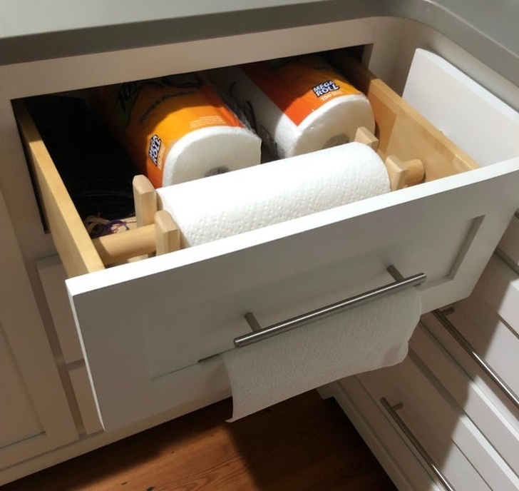 paper towel drawer dispenser