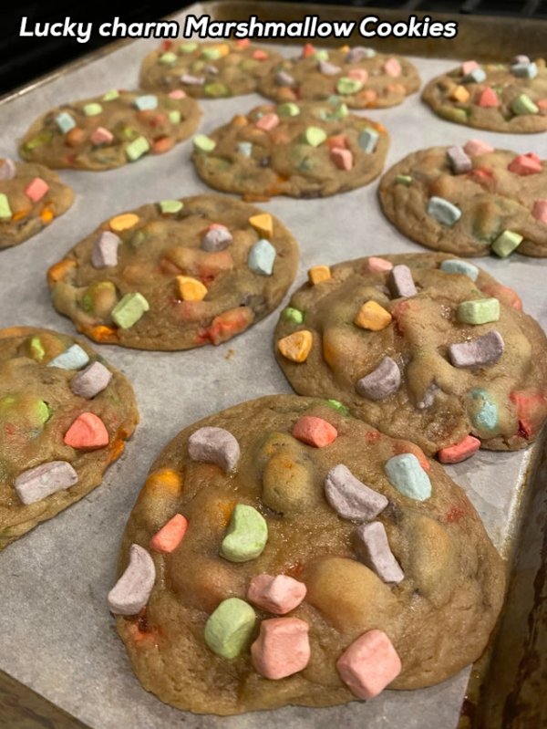 baking - Lucky charm Marshmallow Cookies