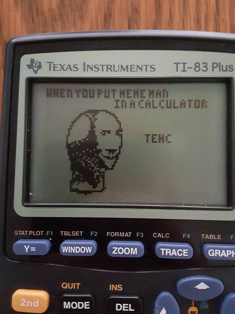 texas instruments - Via Texas Instruments Ti83 Plus When You Fuit Mehemm In A Calculator Tehc Stat Plot F1 Tblset F2 Format F3 Calc F4TABLE F Y Window Zoom Trace Graph Quit Ins 2nd Mode Del