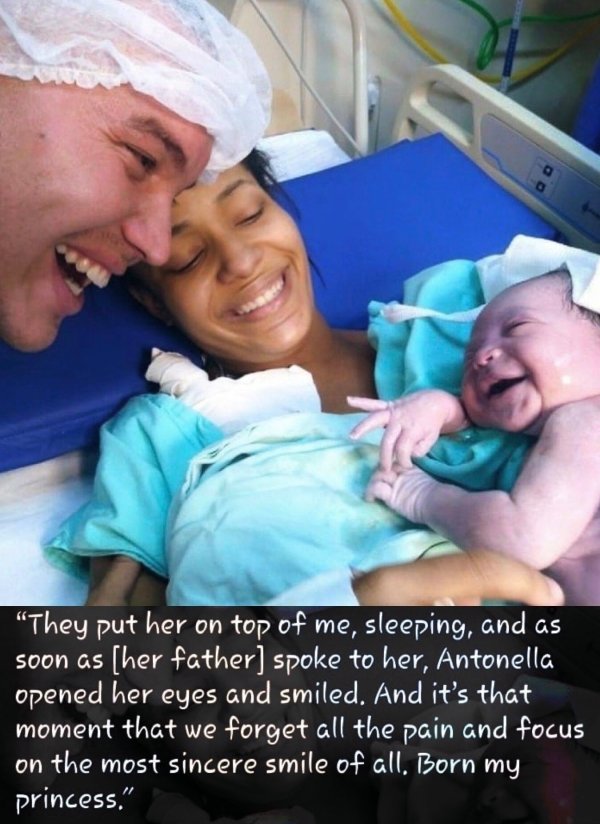 flávio dantas baby - "They put her on top of me, sleeping, and as soon as Cher father spoke to her, Antonella opened her eyes and smiled. And it's that moment that we forget all the pain and focus on the most sincere smile of all. Born my princess."