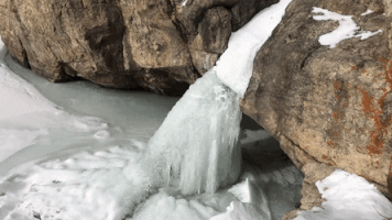 frozen waterfall gif